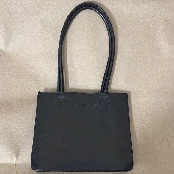Furla Black Tote Bag made in Italy - Picture 1 of 10